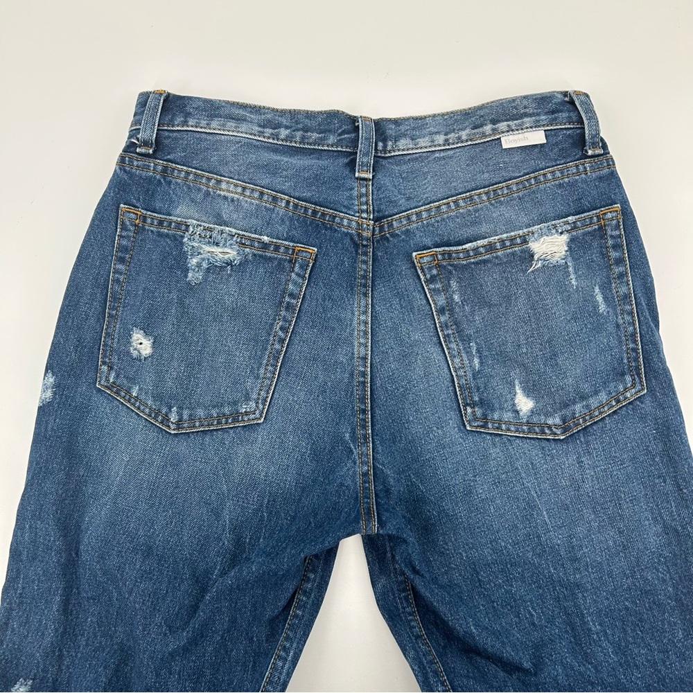 Boyish Billy Jeans in Mame Wash Heavily Distressed Button Fly Women’s Size 28 - Picture 8 of 16